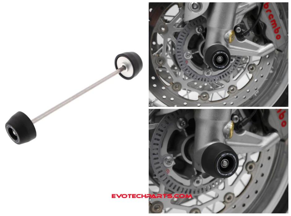 Triumph Speed Twin / Scrambler 1200 Vorderrad Achsprotektor von Evotech Performance